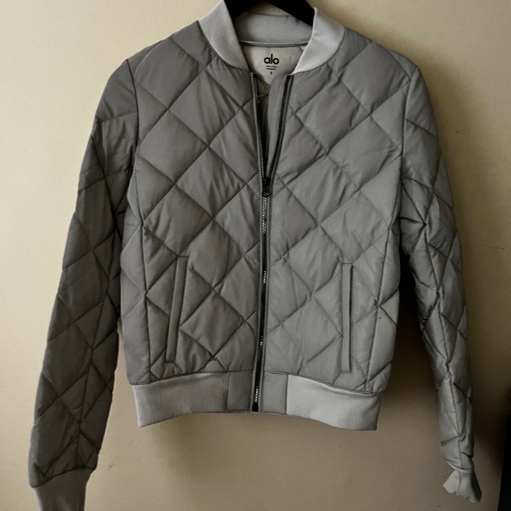 Alo Yoga Reflective Idol Bomber Jacket in S